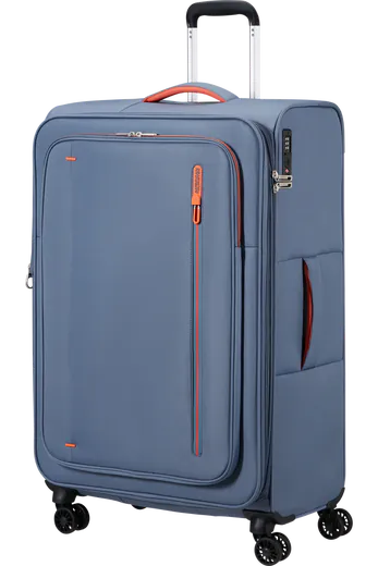 Mala de Viagem Grande 77cm cm Expansível 4 Rodas Azul-Pedra