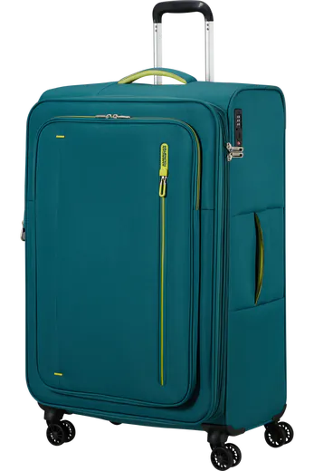 Mala de Viagem Grande 77cm cm Expansível 4 Rodas Verde-Petróleo