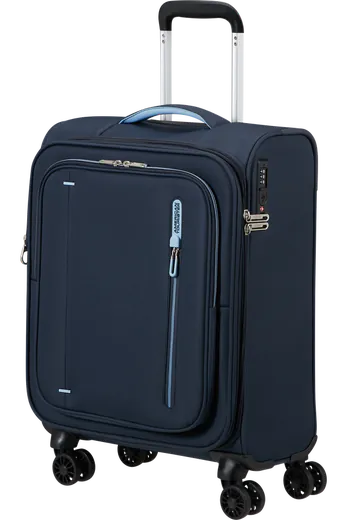 Mala de Cabine 55cm Expansível 4 Rodas Azul-Marinho