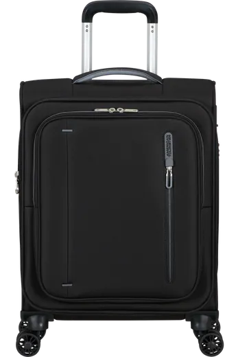 Mala de Cabine 55cm Expansível 4 Rodas Preta