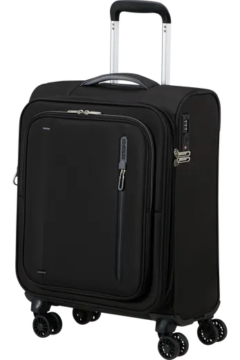 Mala de Cabine 55cm Expansível 4 Rodas Preta