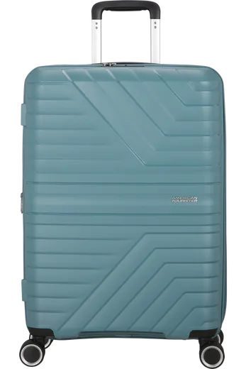 Mala de Viagem Média 67cm Expansível 4 Rodas Azul Tempestade