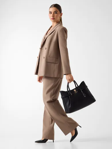 Mala de Mão Yesba Saffiano Preta