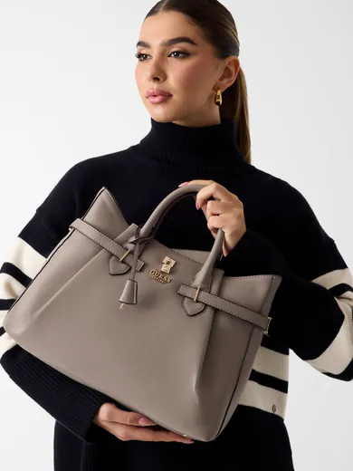 Mala de Mão Yesba Saffiano Taupe