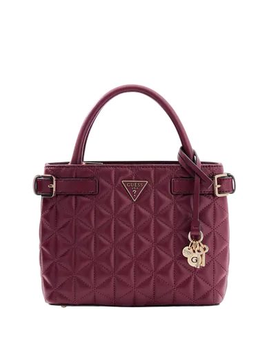 Mini Mala de Mão Paisleigh Matelassê Bordô