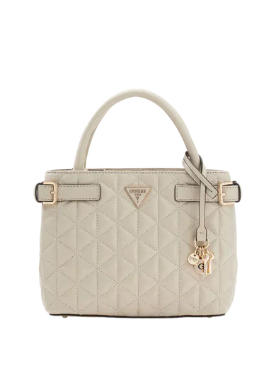 Mini Mala de Mão Paisleigh Matelassê Bege