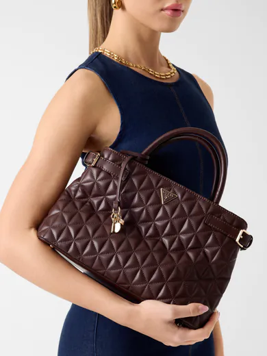 Mala de Mão Paisleigh Acolchoada Castanha