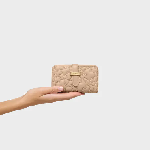 Carteira Bridge Puffy Bear Areia