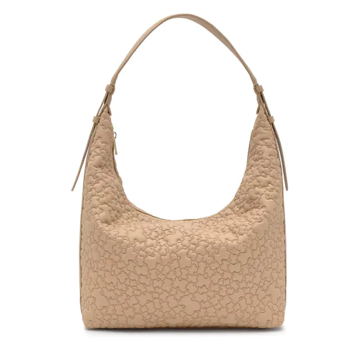 Mala de Ombro Grande Hobo Puffy Bear Areia