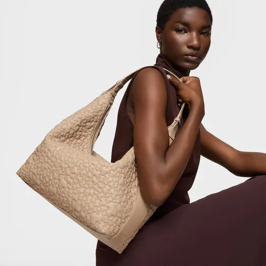 Mala de Ombro Grande Hobo Puffy Bear Areia