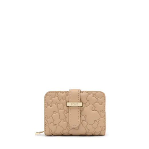 Carteira Média Bridge Puffy Bear Areia