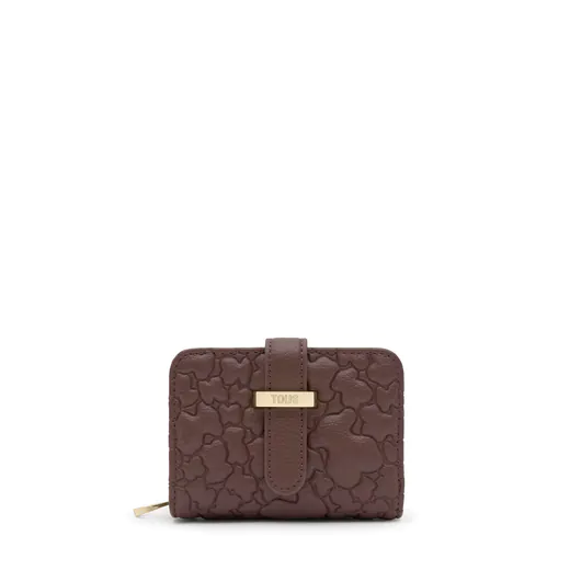 Carteira Média Bridge Puffy Bear Castanha