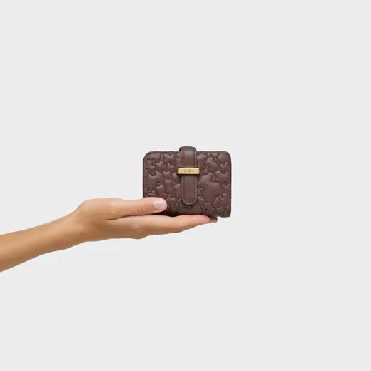 Carteira Média Bridge Puffy Bear Castanha