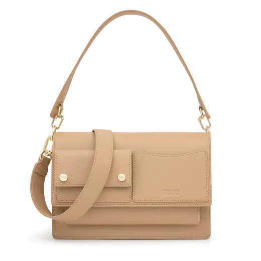 Mala de Tiracolo Média Audree Pockets Areia