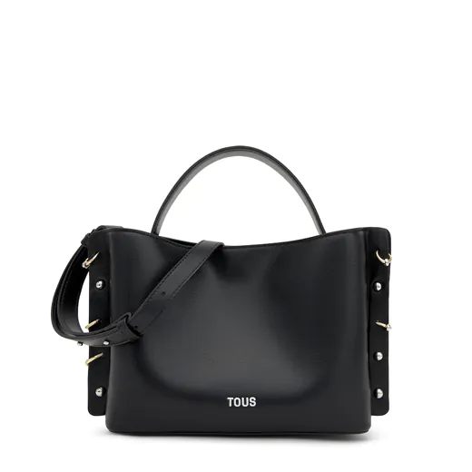 Mala de Tiracolo Média Jewelry Studs Preta