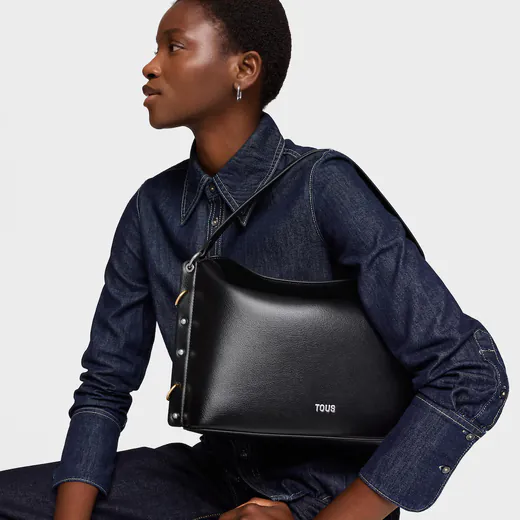 Mala de Tiracolo City Jewelry Studs Preta