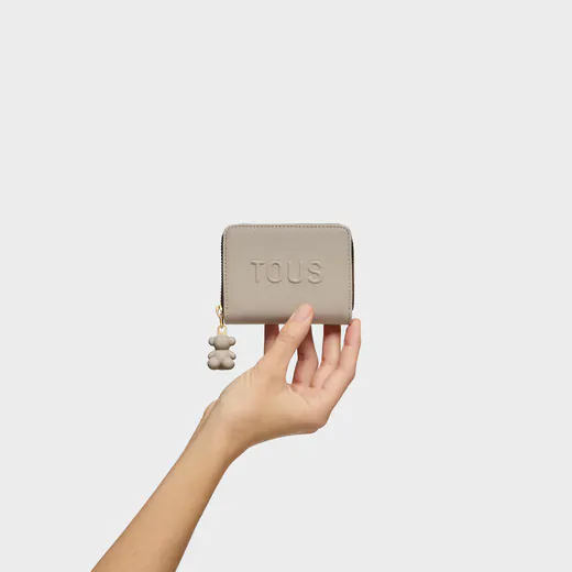 Porta-moedas Back to Basics Taupe