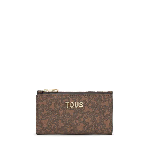 Carteira Pequena Kaos Mini Lines Castanha