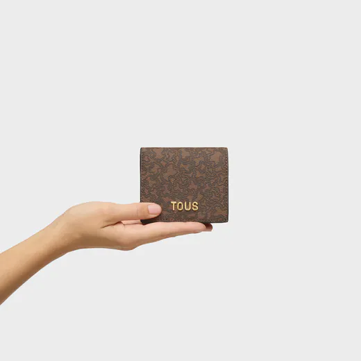 Carteira Mini Kaos Mini Lines Castanha