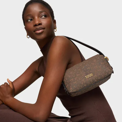 Mala de Ombro Kaos Mini Lines Castanha