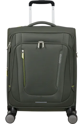 Mala de Cabine 55cm Expansível 4 Rodas Caqui Escuro