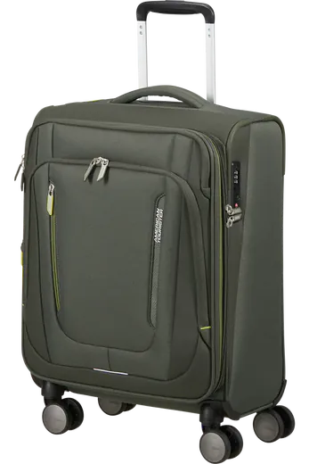 Mala de Cabine 55cm Expansível 4 Rodas Caqui Escuro