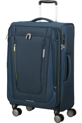 Mala de Viagem Média 68cm 4 Rodas Azul-Marinho