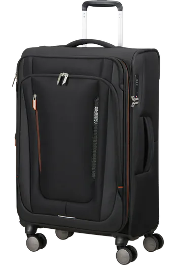 Mala de Viagem Média 68cm 4 Rodas Preto Sombra