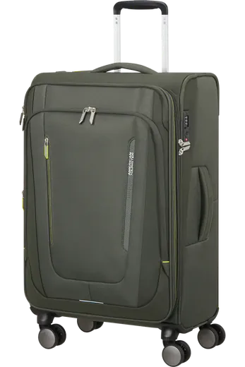 Mala de Viagem Média 68cm 4 Rodas Caqui Escuro