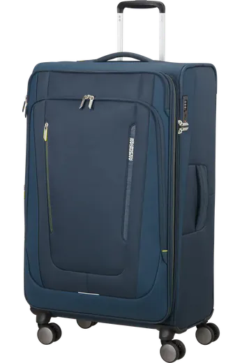 Mala de Viagem Grande 79cm Expansível 4 Rodas Azul-Marinho