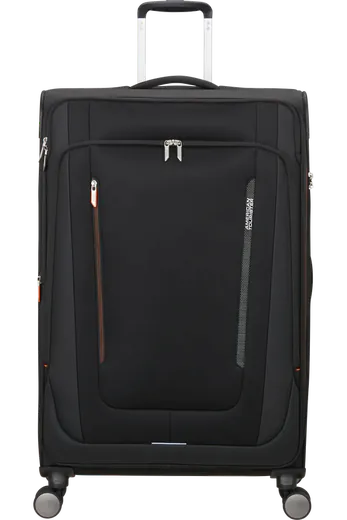 Mala de Viagem Grande 79cm Expansível 4 Rodas Preto Sombra