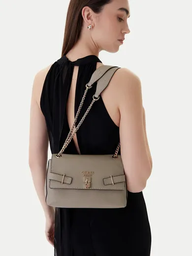 Mala de Ombro/Tiracolo Yesba Saffiano Taupe