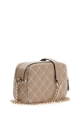 Mala de Tiracolo Giully Quilted Bege