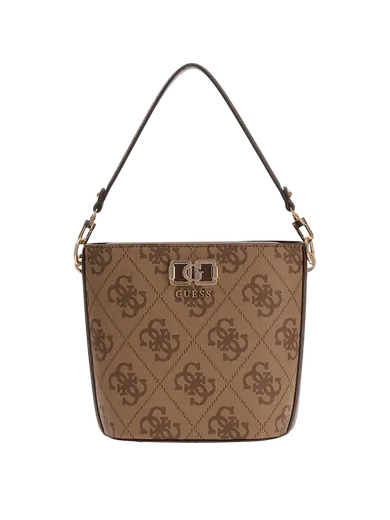 Mini Mala bucket com Logo Karnilla Castanha