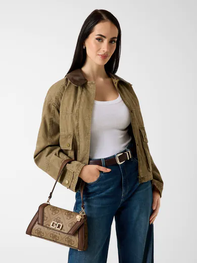 Mala de Ombro/Tiracolo Karnilla Logo Castanha