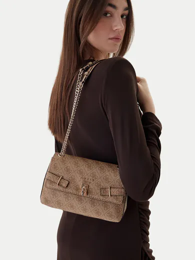 Mala de Ombro/Tiracolo Yesba Logo Bege