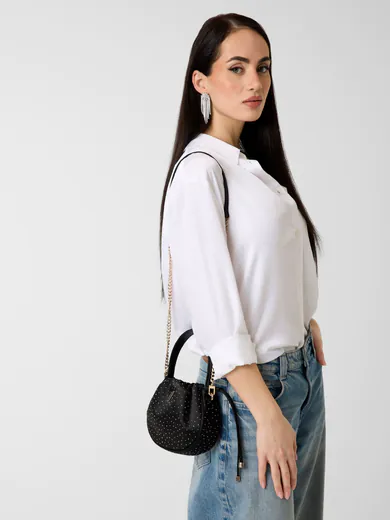 Mini bolsa Elsie Preta