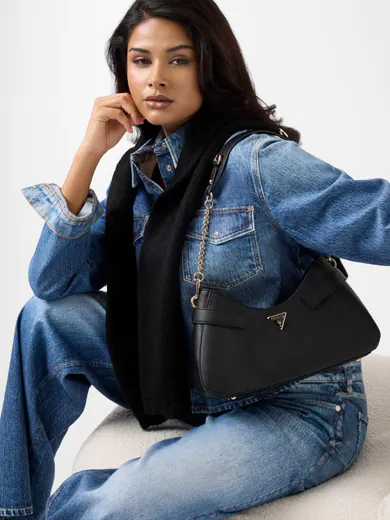 Mala de Ombro Serenova Saffiano Preta