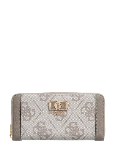 Carteira Grande Karnilla Logo Bege