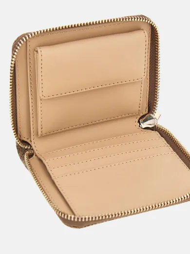 Carteira Pequena Laurel Logo Castanha