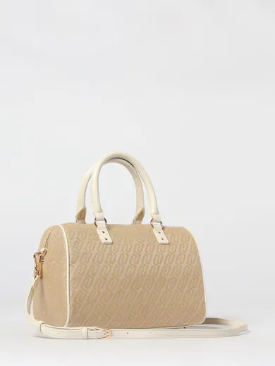 Mala de Mão Logo Bege/Branca