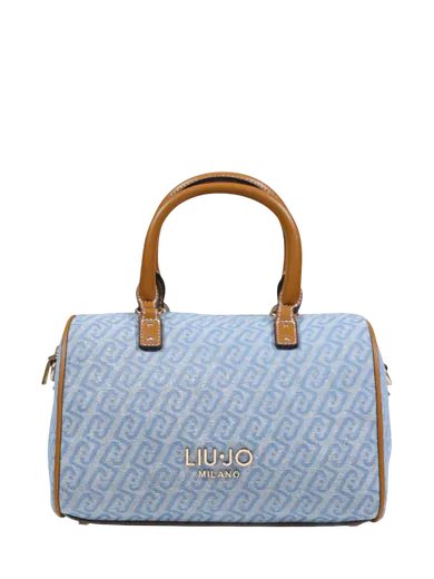 Mala de Mão Logo Azul/Castanha