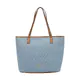 Mala Tote Logo Média Azul/Castanha Mala Tote Logo Média Azul/Castanha