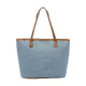 Mala Tote Logo Média Azul/Castanha - Liu Jo | Mala Tote Logo Média Azul/Castanha | Misscath