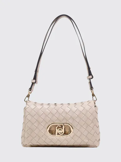 Mala de Tiracolo Média LaPuffy Entrançada Bege