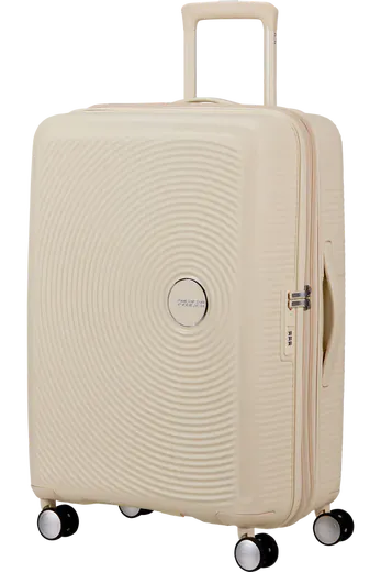 Mala de Viagem Média 67cm Expansível 4 Rodas Areia de Coco