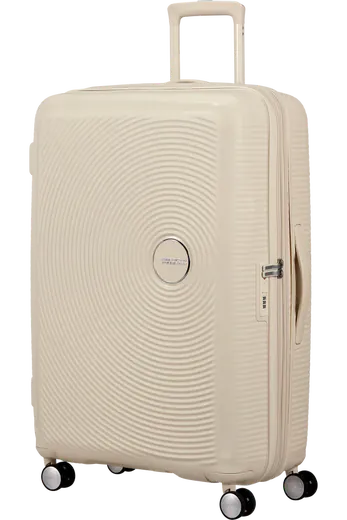 Mala de Viagem Grande 77cm cm Expansível 4 Rodas Areia de Coco