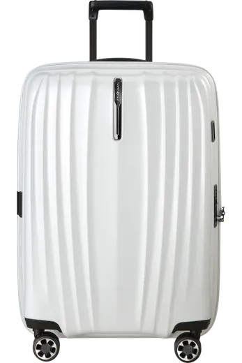 Mala de Viagem Grande 70cm Expansível 4 Rodas Algodão Branco