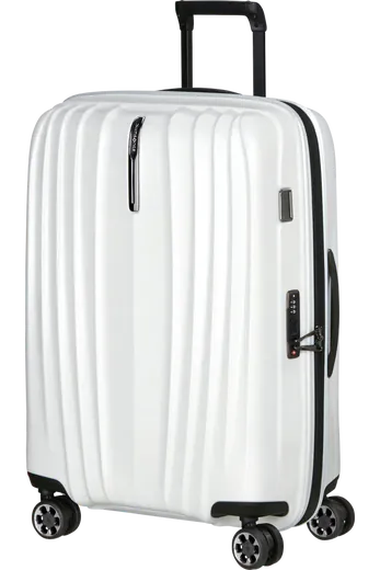 Mala de Viagem Grande 70cm Expansível 4 Rodas Algodão Branco