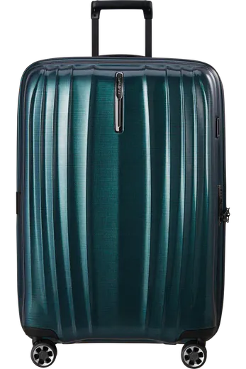 Mala de Viagem Grande 76cm Expansível 4 Rodas Azul Petróleo